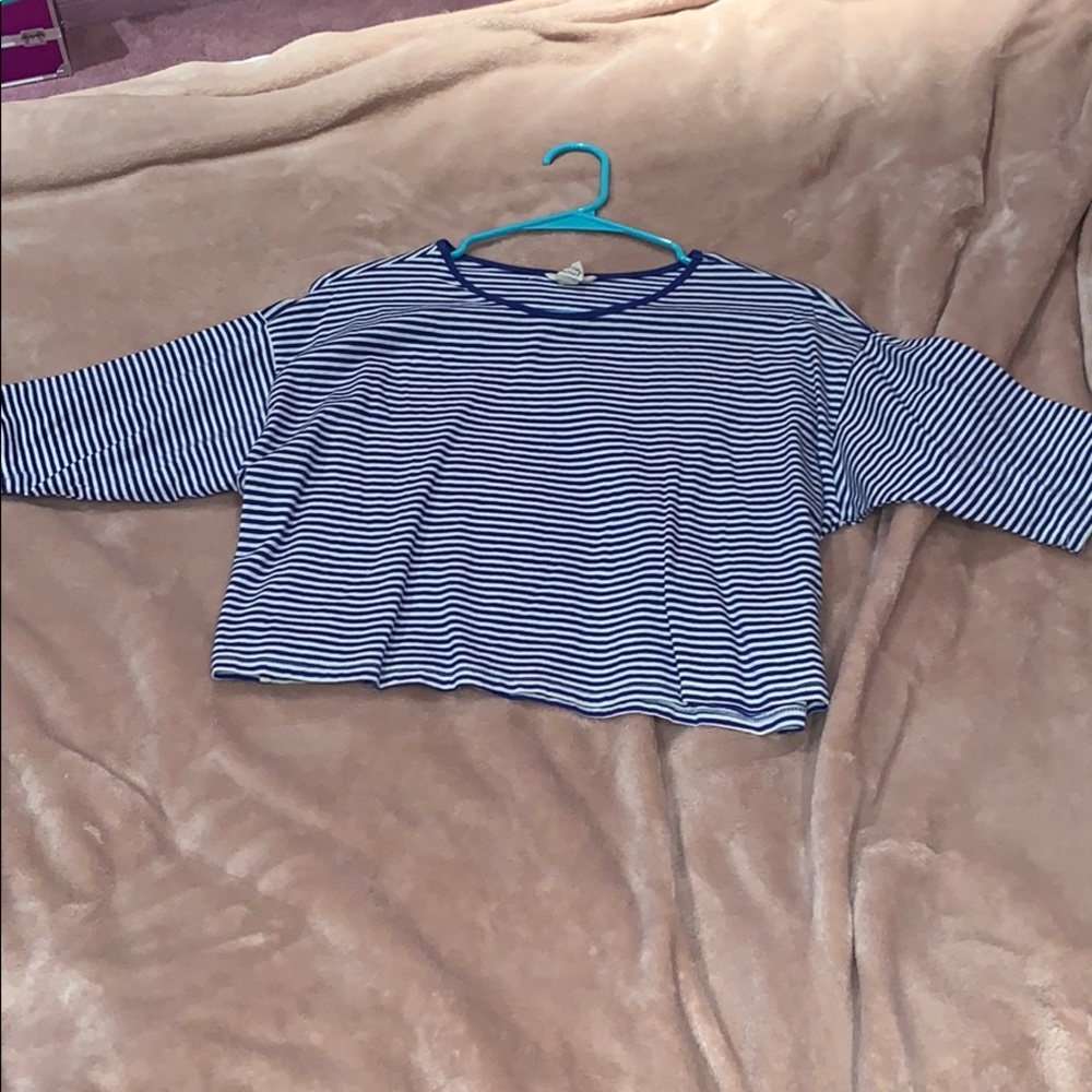 Blue and White striped shirt